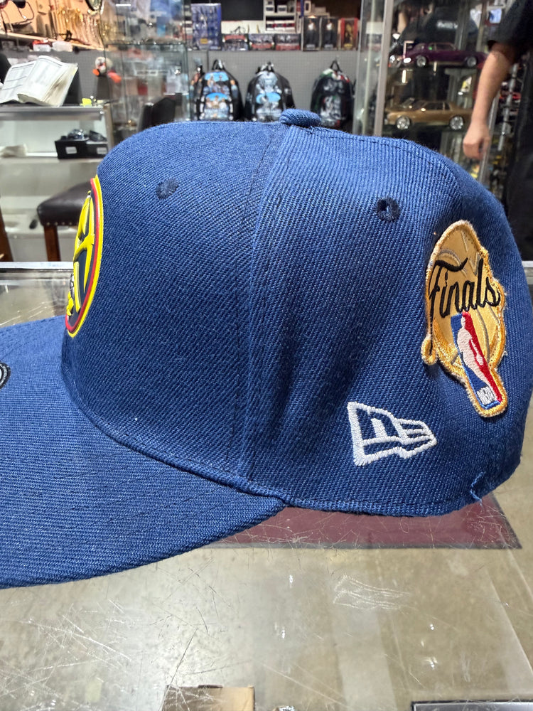 Denver Nuggets hat Navy gold DEN snap back