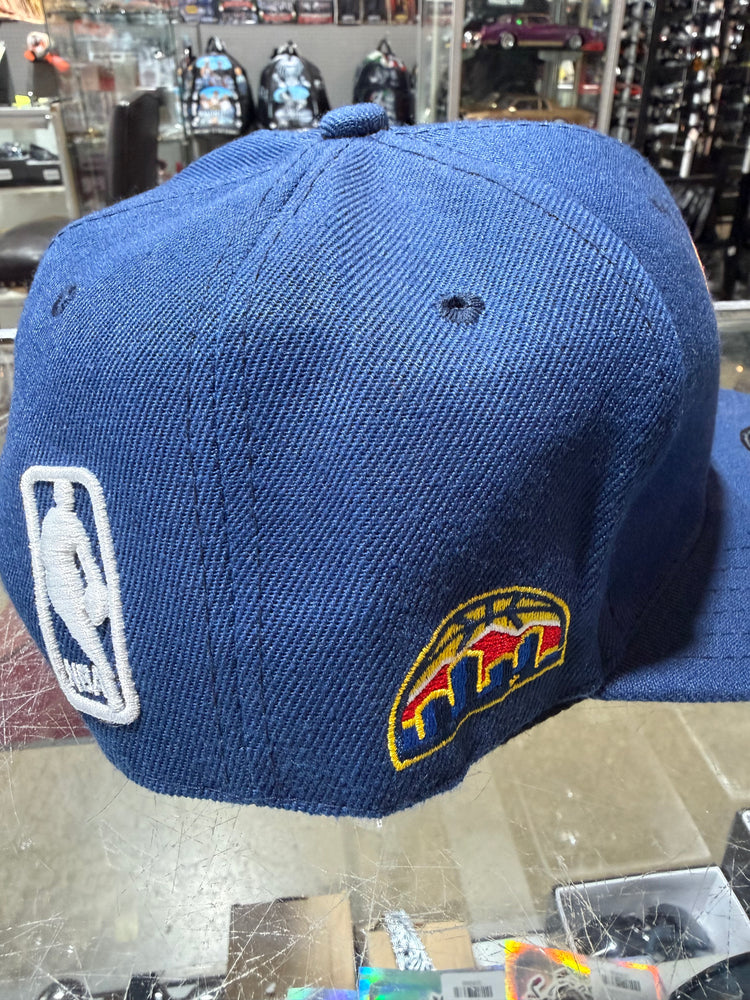 Denver Nuggets hat Navy gold DEN snap back