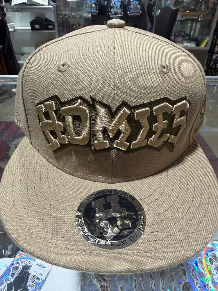 Homies Khaki Logo Snap Back Hat Cap