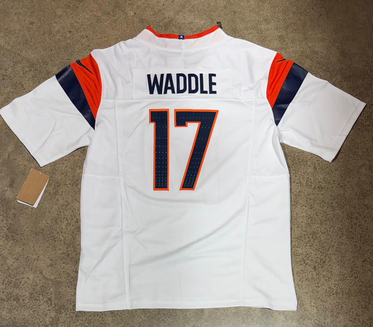 Denver Broncos Jaylen Waddle replica Jersey # 17 White