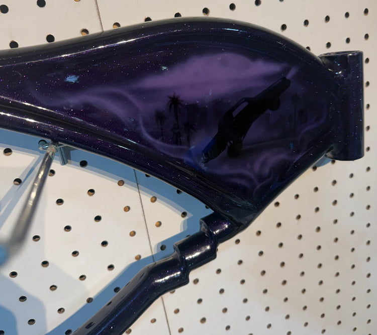 20" inch Custom Candy Purple Frame With Murals & with Custom Body work