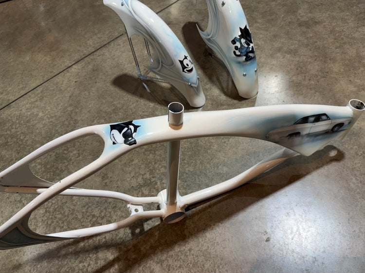 20" inch Custom White Frame With Murals & with Custom Body work