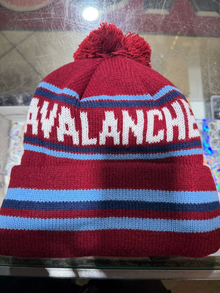 Colorado Avalanche Adult Beanie One size fits all Burgundy Marroon Blue