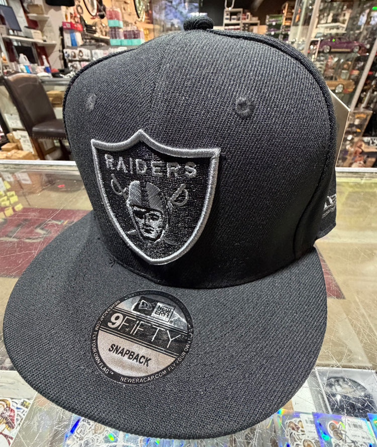 Las Vegas Raiders Black Grey Gray hat replica snap back