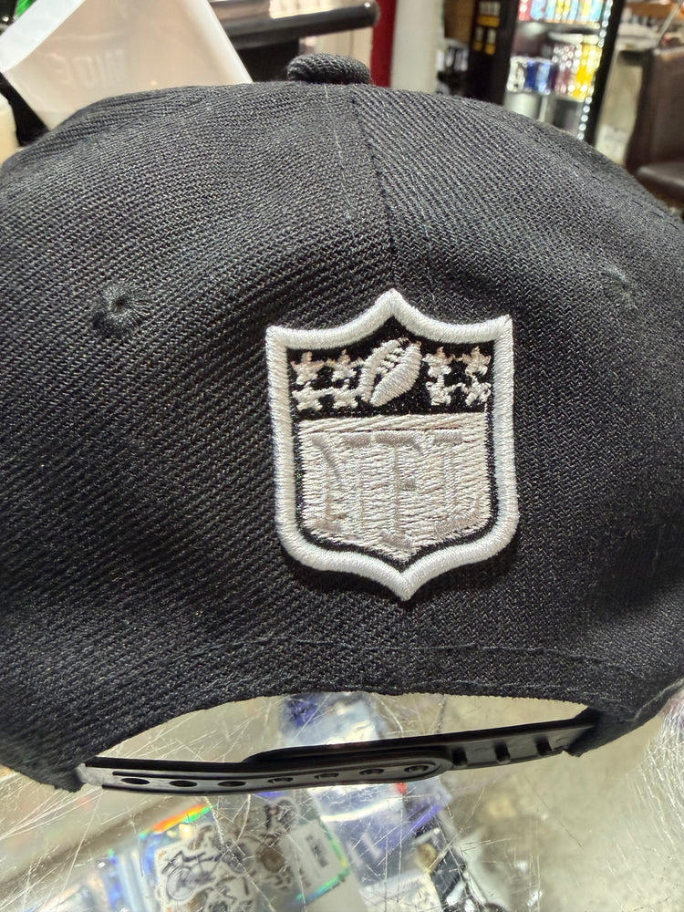 Las Vegas Raiders Black White Grey Gray hat replica snap back