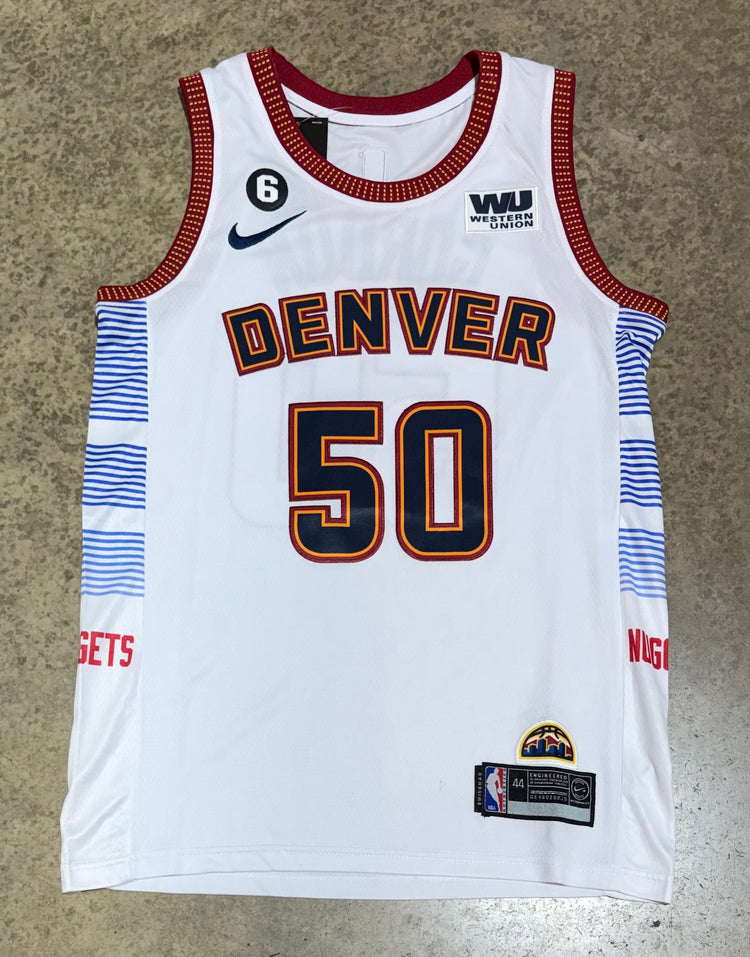 Denver Nuggets Aaron Gordon 50 White Jersey replica
