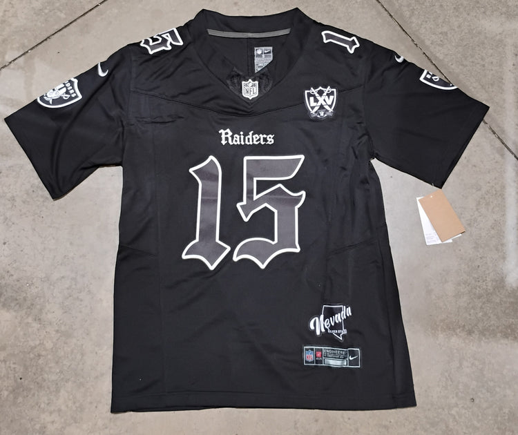 Las Vegas Raiders Jersey Fernando Mendoza # 15 Black with Patch