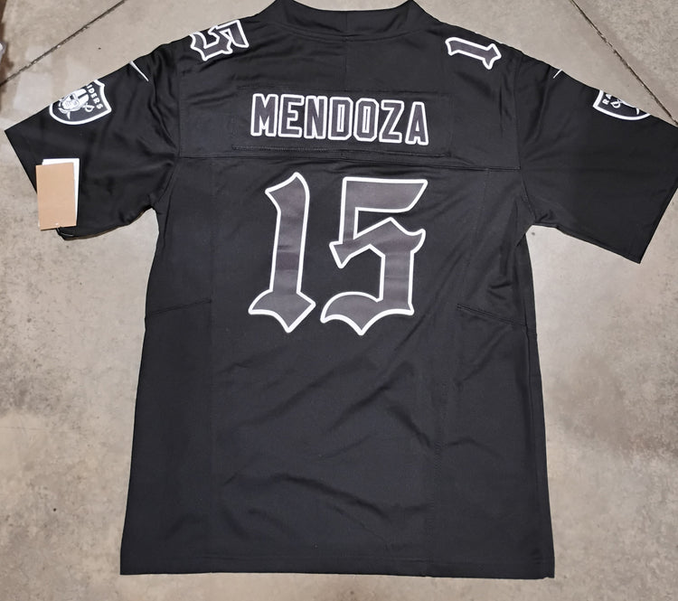 Las Vegas Raiders Jersey Fernando Mendoza # 15 Black with Patch