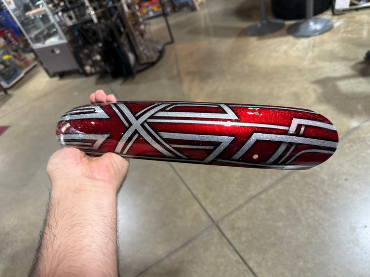 20" inch Custom Candy Red Skull patterned out Frame and Fenders set