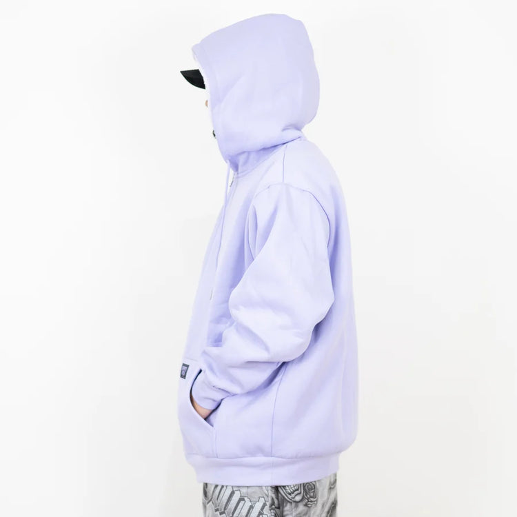 FB County Heavyweight Cozy Zip-Up Hoodie Purple Solid