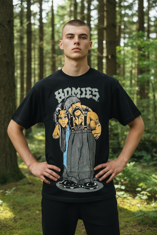 HOMIES T Shirt Homies Big Loco Lowrider Chicano Art David Gonzales