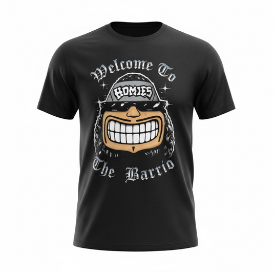 DGA T Shirt Homies Smiley Big Face Lowrider Chicano Art David Gonzales