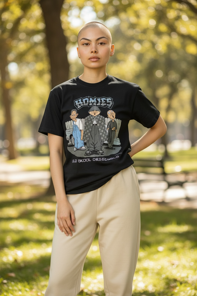 DGA T Shirt Homies Old School Original Lowrider Chicano Art David Gonzales