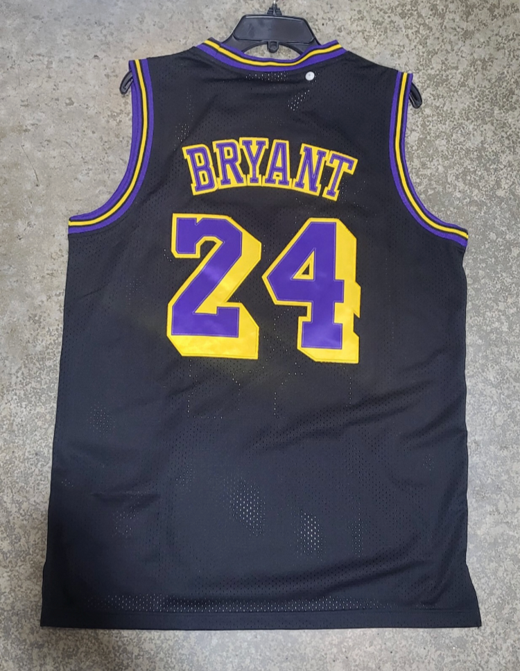 Lakers Kobe Bryant Black Throwback Jersey 24