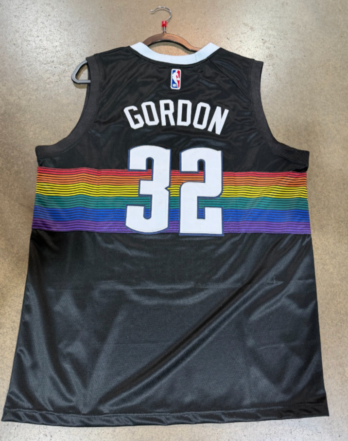 Denver Nuggets Aaron Gordon 32 City edition Black Rainbow replica