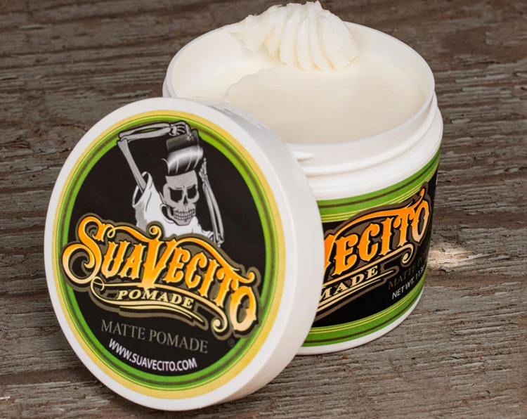 Suavecito Matte Pomade – No Shine, Medium Hold Hair Styling for Men | Water-Based, Natural Finish | Lightweight & Reworkable Barber-Approved Formula 4 oz