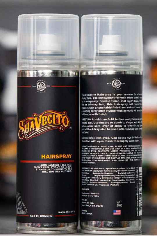 Suavecito Hairspray – Medium Shine, All-Day Hold