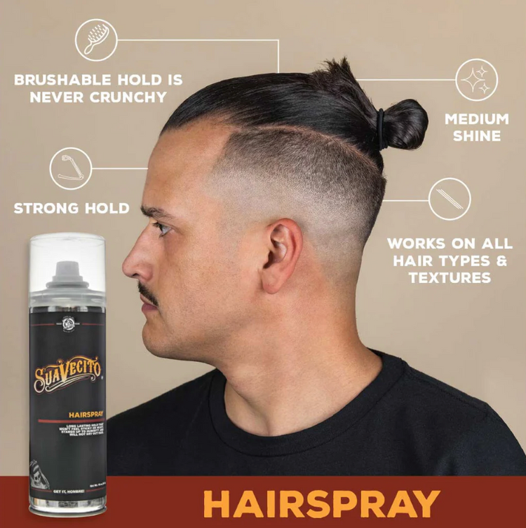 Suavecito Hairspray – Medium Shine, All-Day Hold