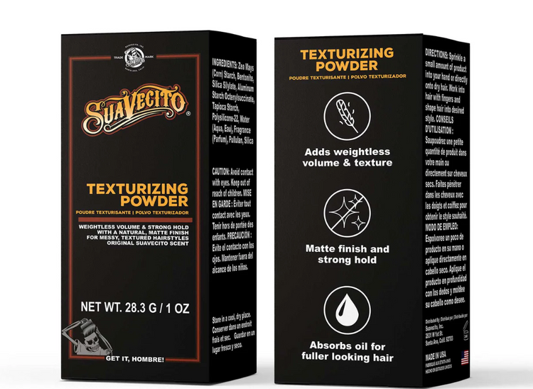 Suavecito Texturizing Powder – Lightweight Volumizing Hair Powder for Men | Matte Finish, All-Day Texture & Lift | No Residue, Water-Soluble Styling 1 oz
