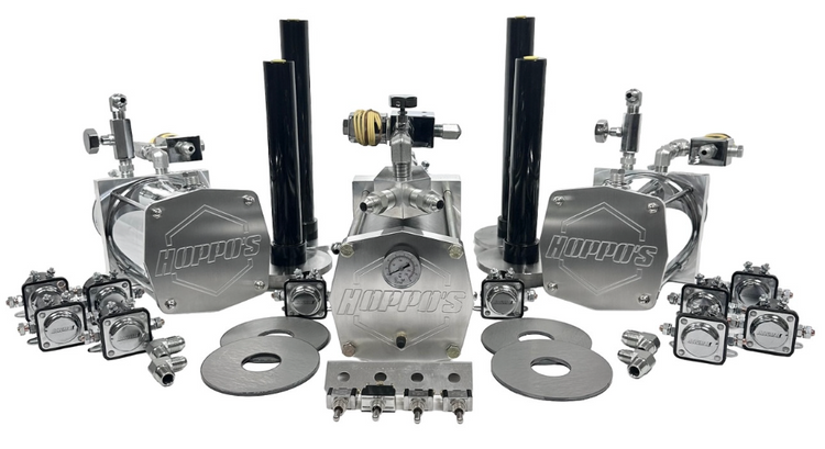 3 Pump Kit w/ Piston Front Pump (Front/Back/Corner/Corner)