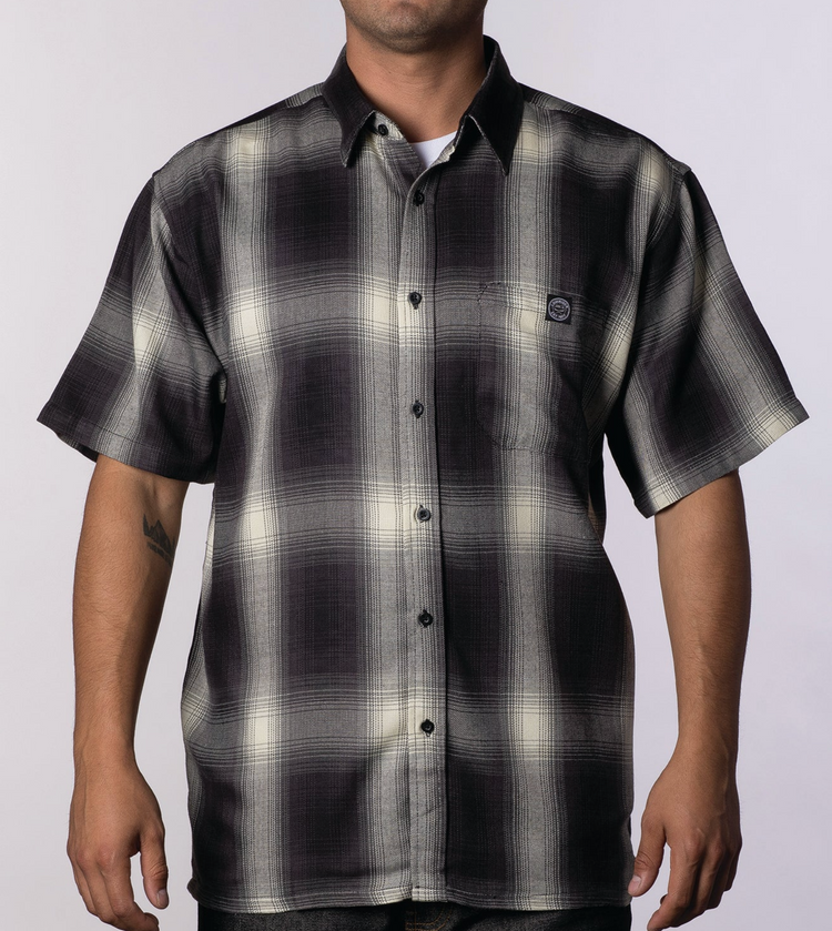 Lowrider Veterano Short Sleeve Brown Black Burgundy Blue