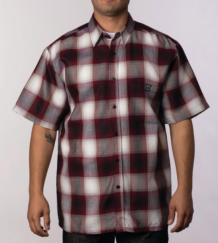 Lowrider Veterano Short Sleeve Brown Black Burgundy Blue