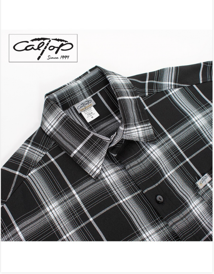 1000 S/S Plaid Color Base : Black-White