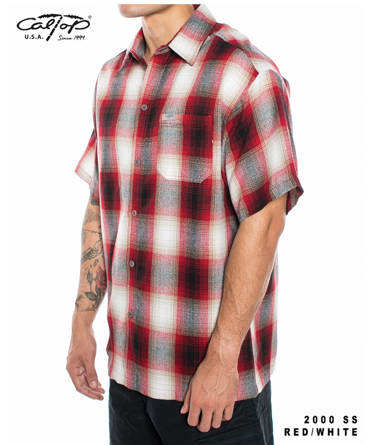2000 S/S Plaid Color Base : Red-White