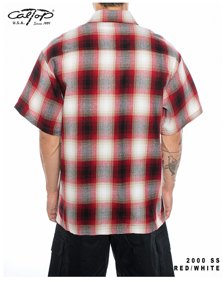 2000 S/S Plaid Color Base : Red-White