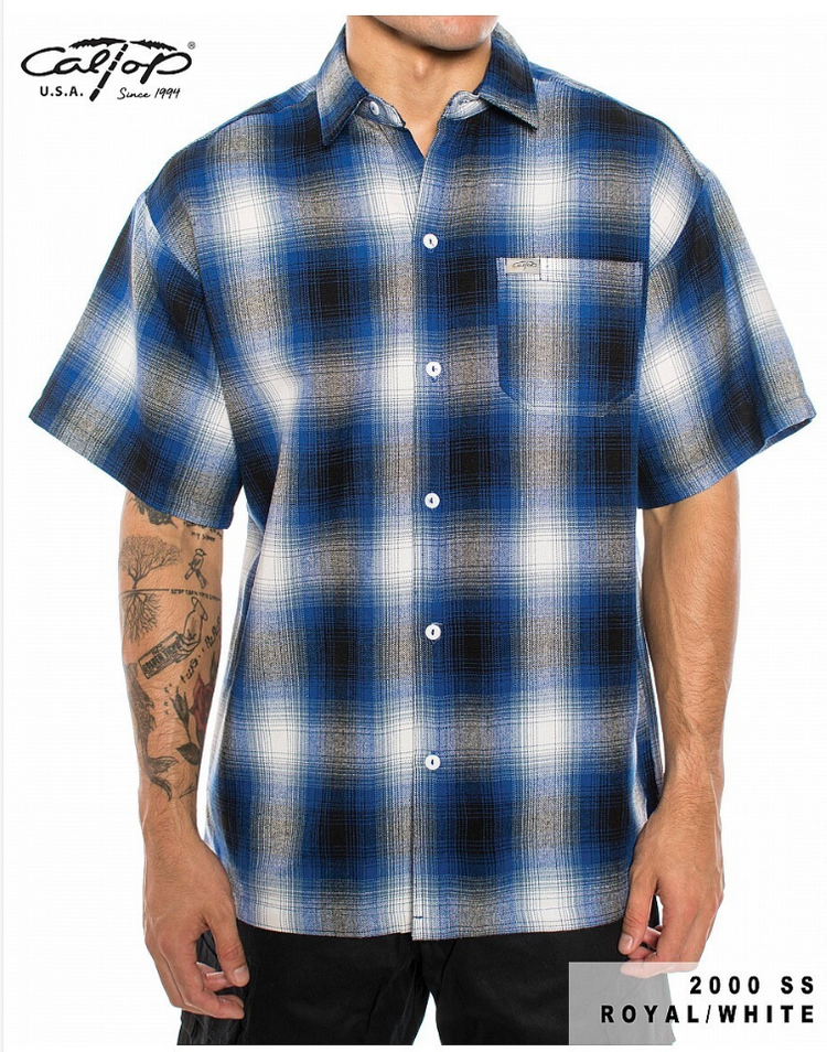 2000 S/S Plaid Color Base : Royal-White
