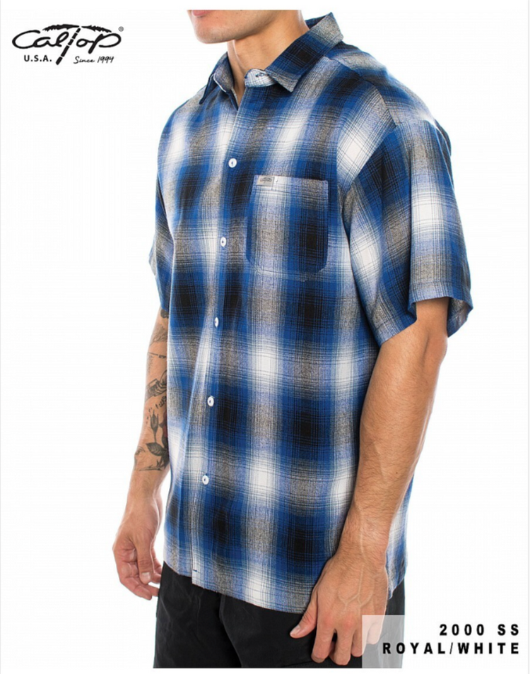 2000 S/S Plaid Color Base : Royal-White