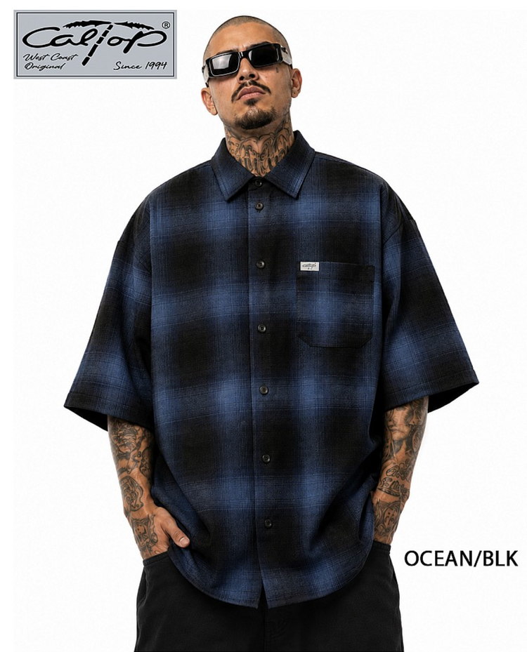 2000 S/S Plaid Color Base : OCEAN-BLACK