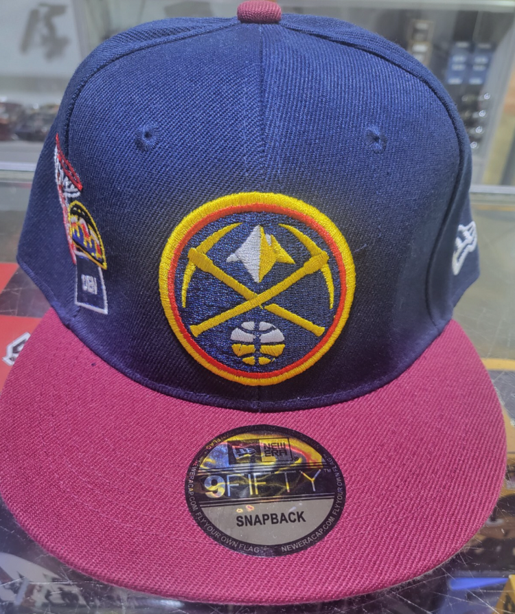 Denver Nuggets hat Navy Burgundy DEN snap back