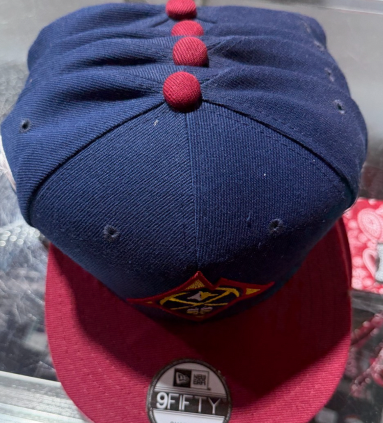 Denver Nuggets Hat Cap Burgundy Navy NBA Denver snap back