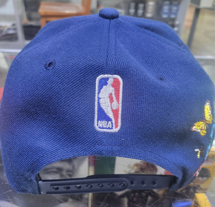 Denver Nuggets hat Navy bird Flower snap back