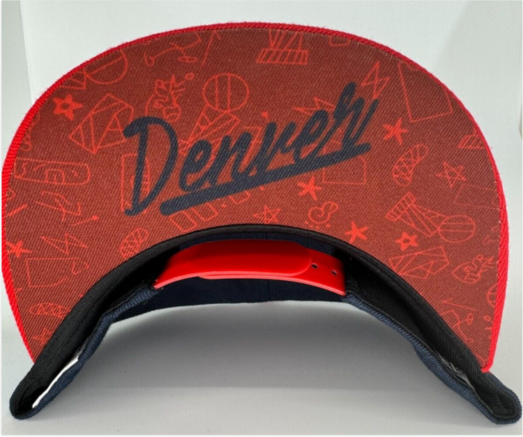 Denver Nuggets Hat Cap Navy Red DEN snap back