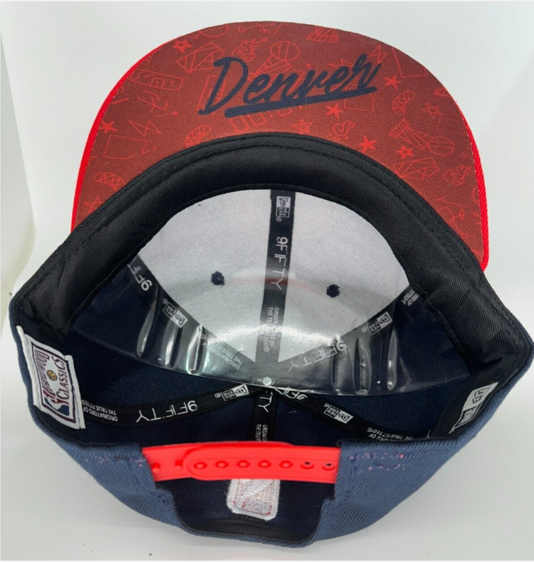 Denver Nuggets Hat Cap Navy Red DEN snap back