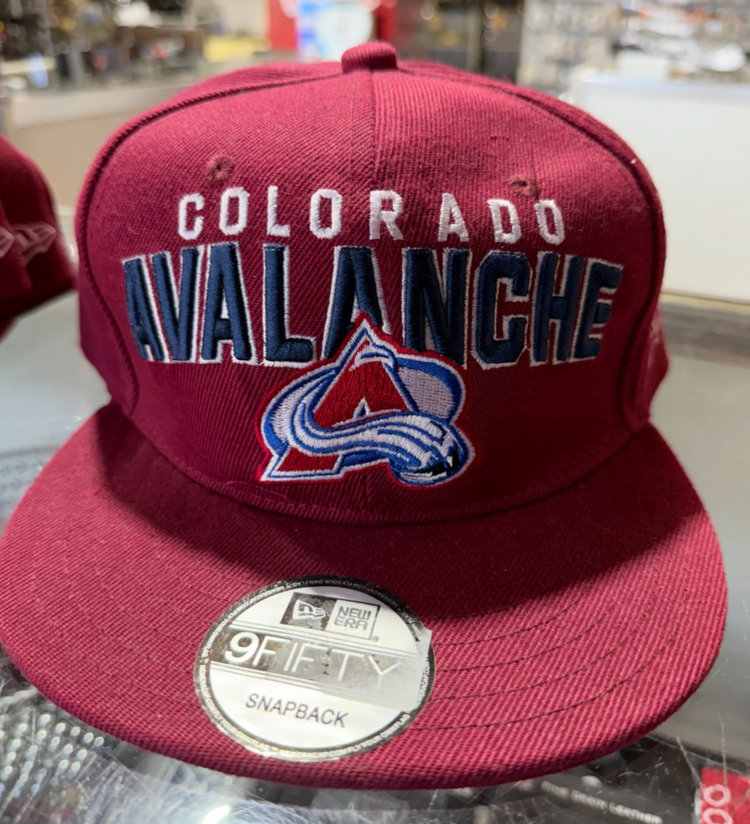 Colorado Avalanche Snap Back Cap Hat Hats Burgundy Marron