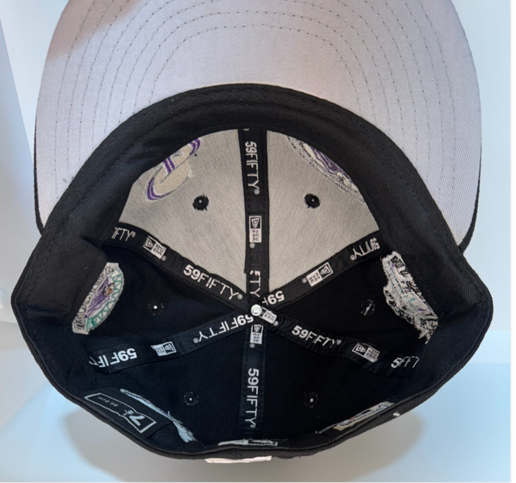 Colorado Rockies Purple Black patches New Era Fitted Hat Cap