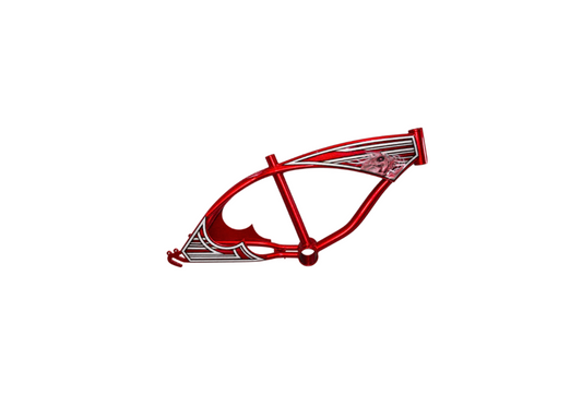 20" inch Custom Candy Red Skull patterned out Frame and Fenders set