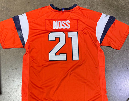 Denver Broncos Riley Moss Jersey # 21 Orange