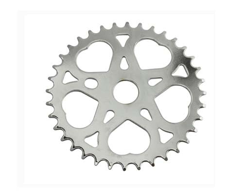 Lowrider Sprocket  Sweet Heart 36t 1/2 x 1/8 Gold.