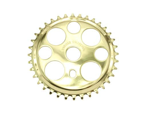 Lowrider Lucky 7 Sprocket 36t 1/2 x 1/8 Gold.