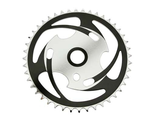 Sprocket Js77 44t 1/2 x 1/8 Chrome/Black