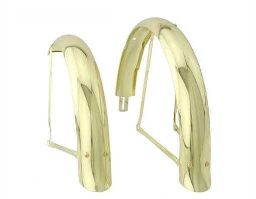 20" Flared Adjustable Fender Set Gold.