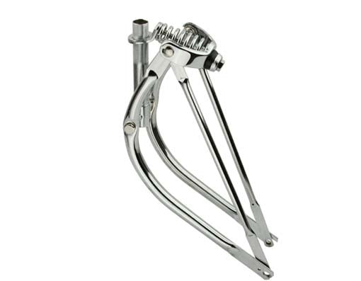 20" Bent Spring Fork 1" Chrome