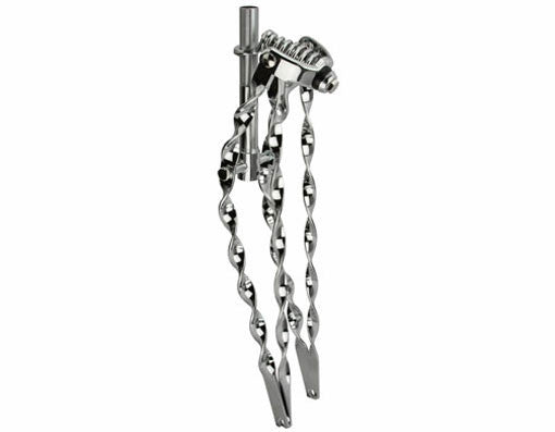 26" Classic Flat Twisted Spring Fork 1" Chrome.