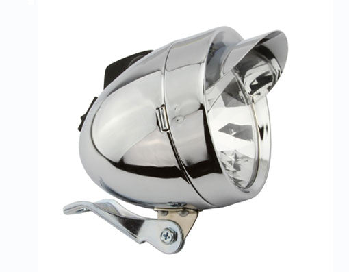 Bullet Light W/Visor 2/Bulb Chrome.