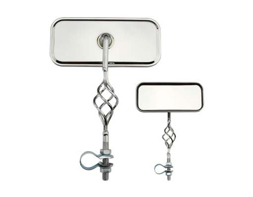 Cage Rectangle Mirror All Chrome.