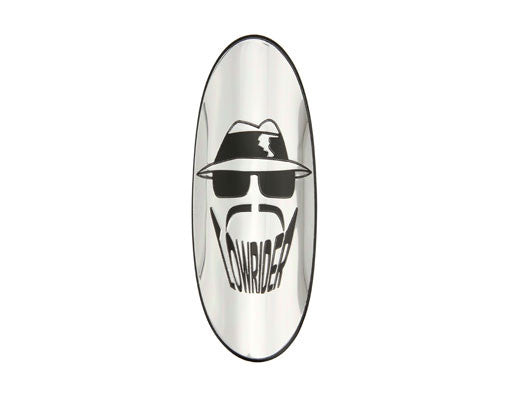 Lowrider Head Name Plate Chrome/Black.